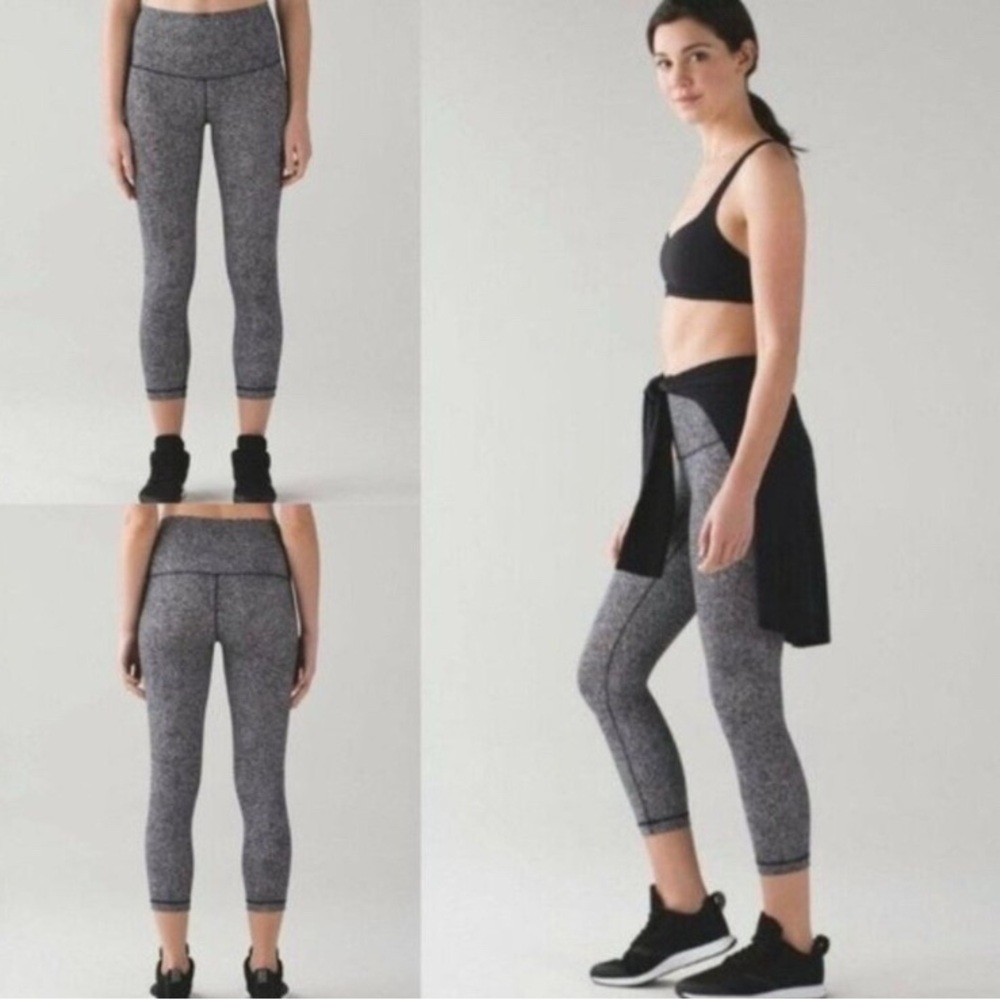 Lululemon Wunder Under Crop High Rise Leggings